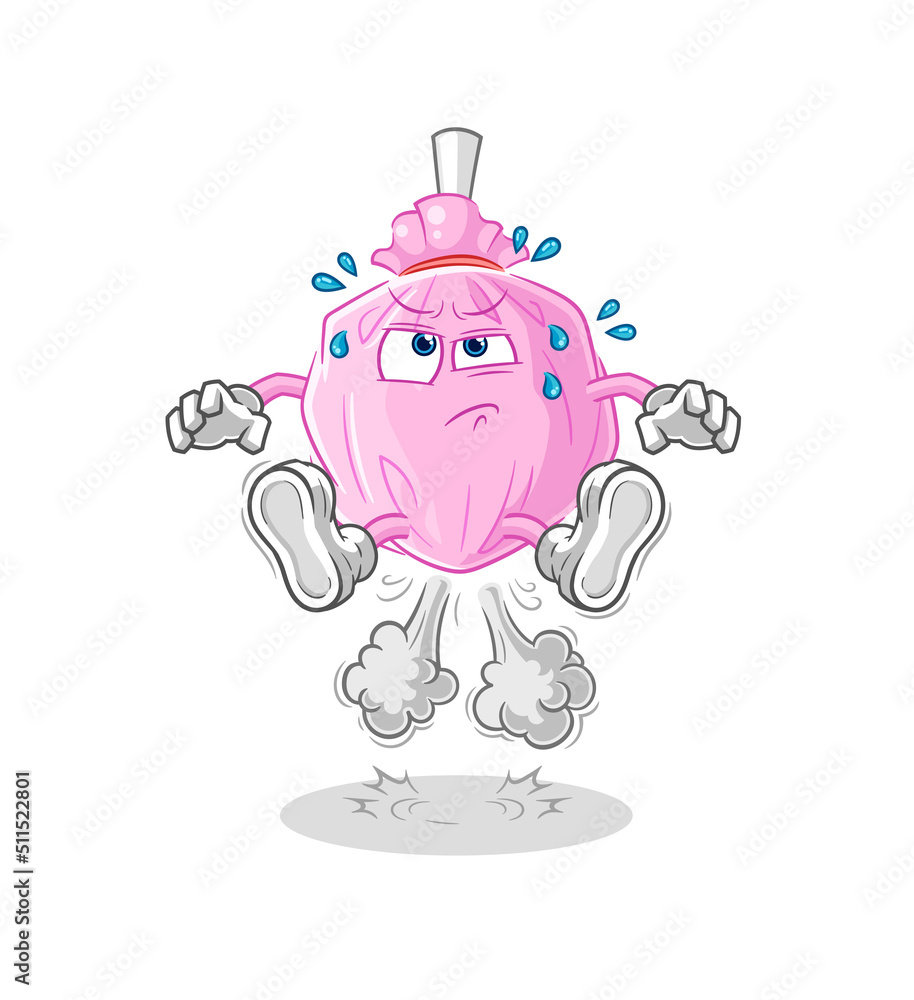 cute candy fart jumping illustration. character vector cute candy fart jumping illustration. character vector