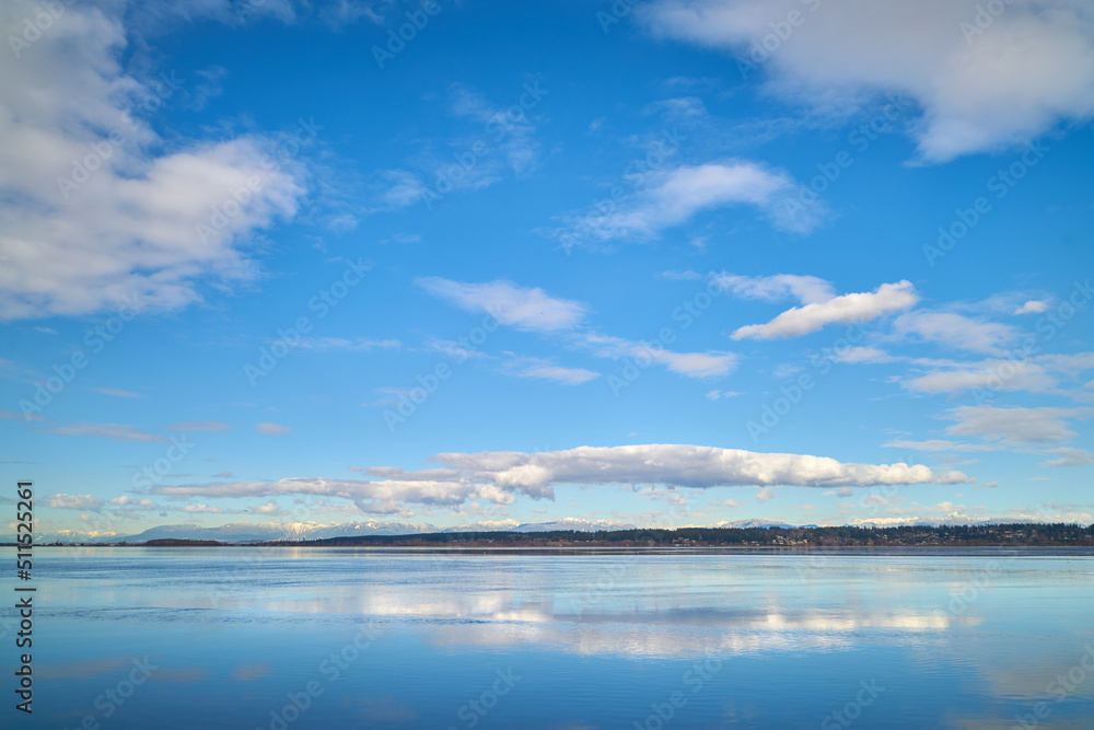Blackie Spit Boundary Bay Surrey. A beautiful sky and reflection from Blackie Spit by in Crescent Beach, Surrey, BC.

