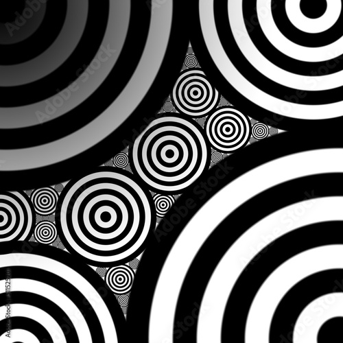 black and white spiral