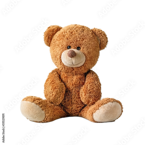 Cute teddy Cute teddy bear isolated on white background.