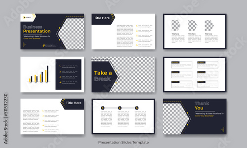 Business presentation slides, Corporate and project for digital marketing powerpoint, Multipurpose template for presentation slide, flyer, leaflet, brochure cover, report