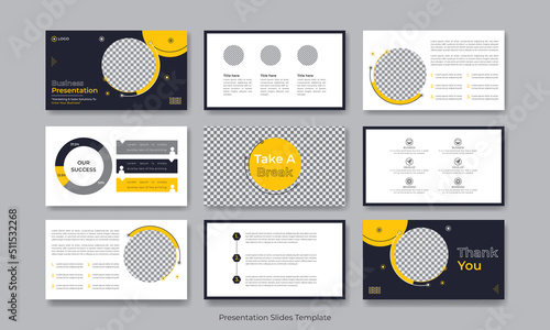 Business presentation slides, Corporate and project for digital marketing powerpoint, Multipurpose template for presentation slide, flyer, leaflet, brochure cover, report
