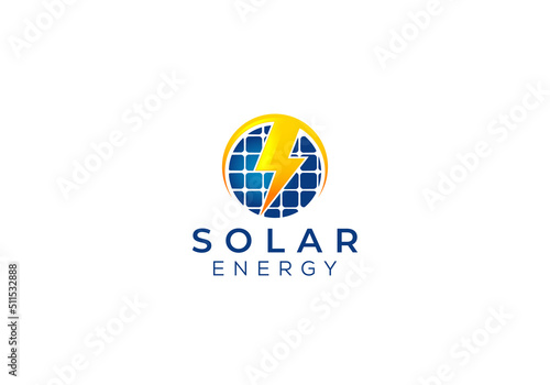 Solar Energy Power Logo