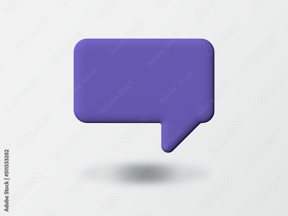 3d social media notification blank speech bubble pin 3d social media notification blank speech bubble pin