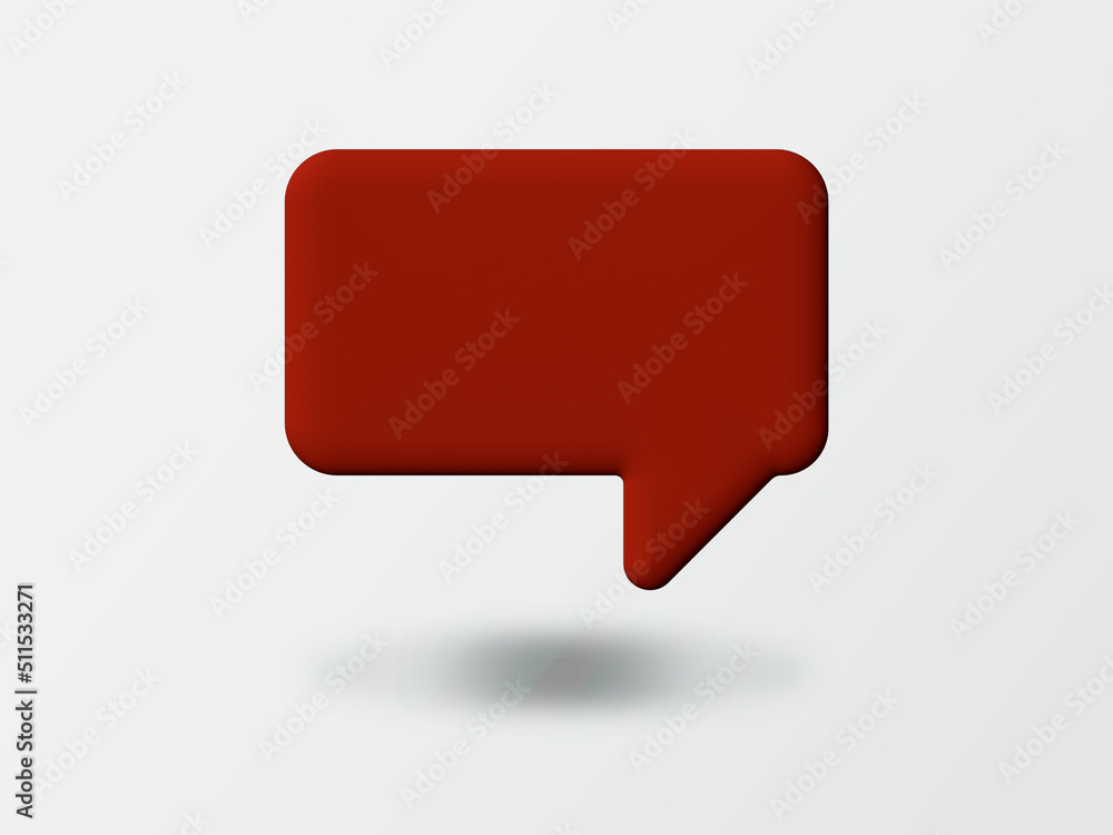 3d social media notification blank speech bubble pin 3d social media notification blank speech bubble pin