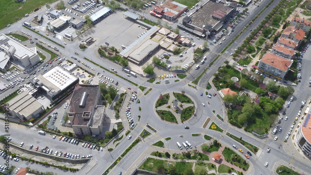 Aerial view over the Mentese, Mugla Turkey