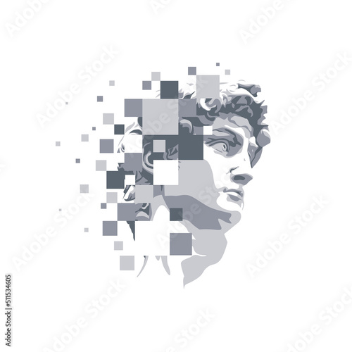 David Pixel Vector illustration