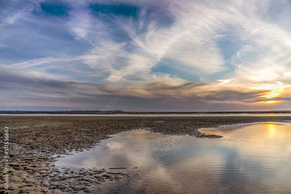 Obraz premium Wolkenstimmung über der Nordsee