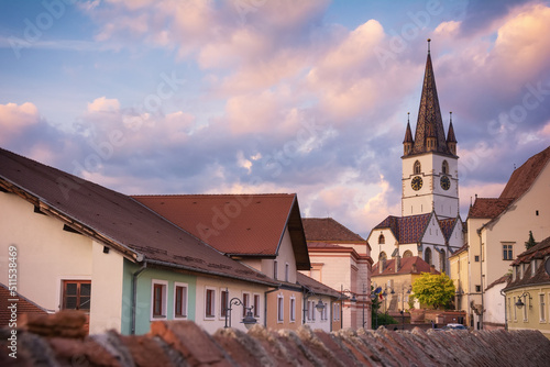 European old town. Historical center of Sibiu  Romania