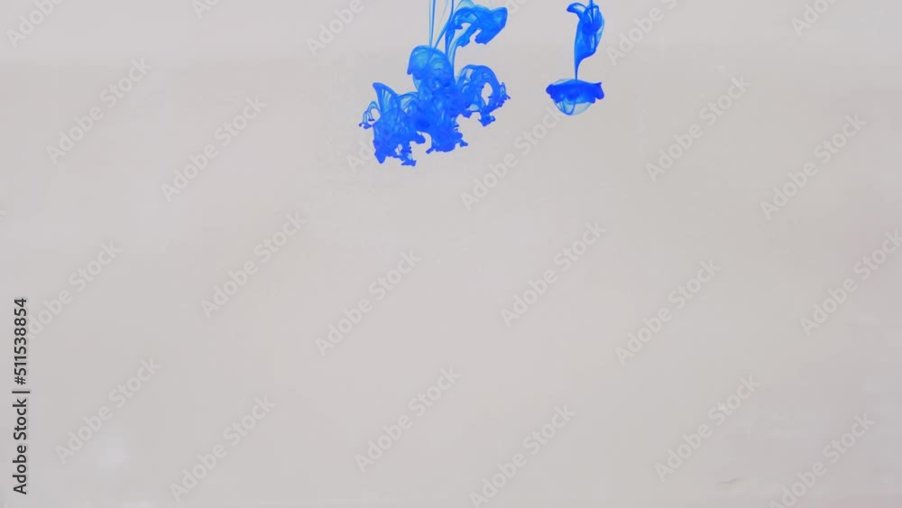 Liquid abstractions, the dissolution of blue paint in water. Liquid abstractions, the dissolution of blue paint in water.