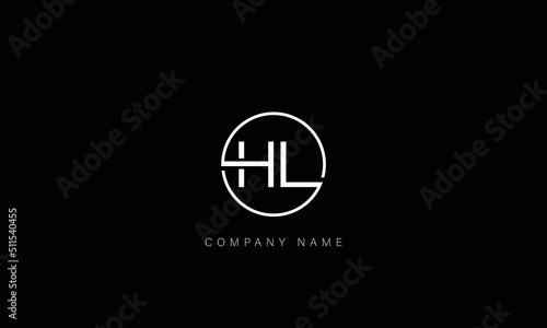 HL, LH Abstract Letters Logo Monogram photo