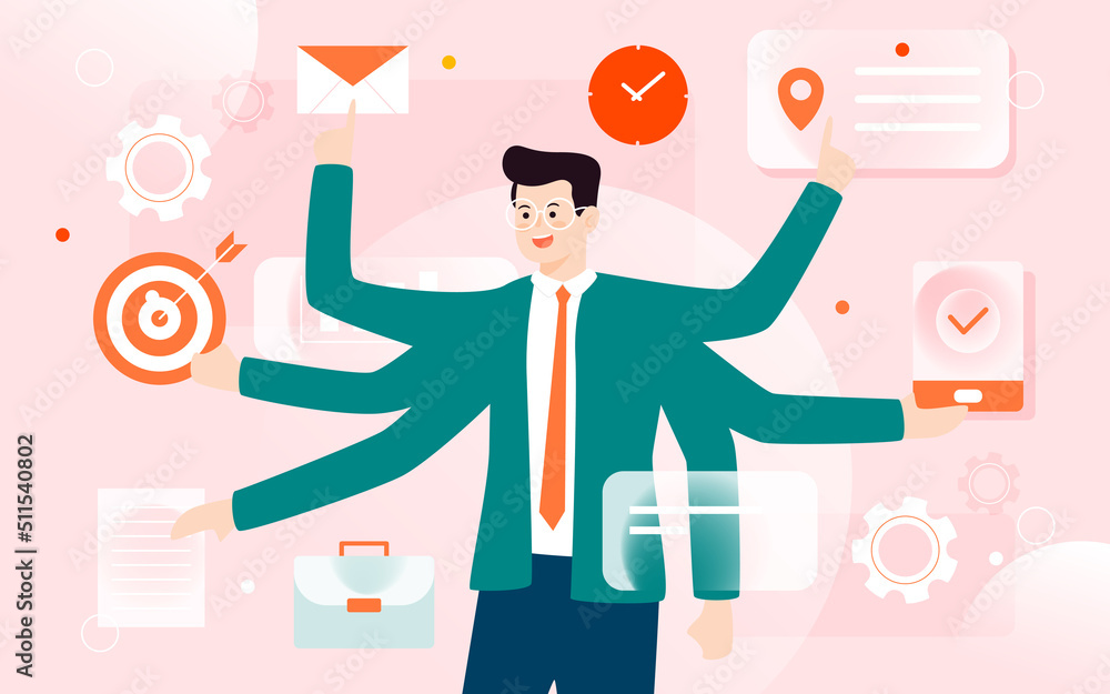 People are looking for talent, company recruitment with various data and tables in the background, vector illustration People are looking for talent, company recruitment with various data and tables in the background, vector illustration