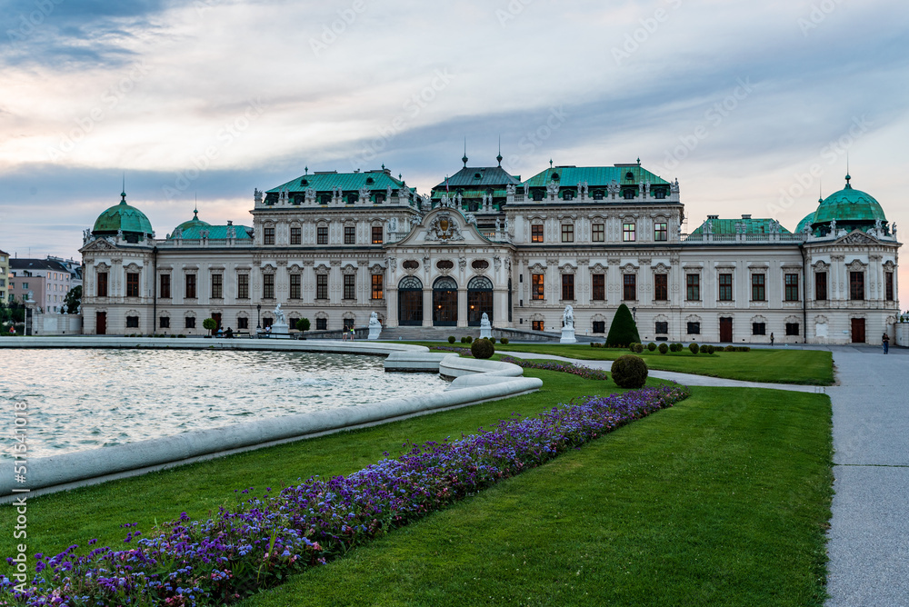 Oberes Belverede chateau in Vienna citty in Austria