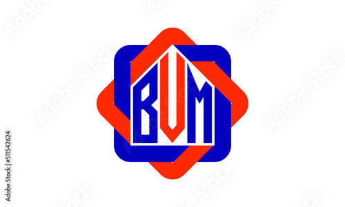 BVM three letter real estate logo with home icon logo design vector template | construction logo | housing logo | engineering logo | initial letter logo | minimalist logo | property logo |	