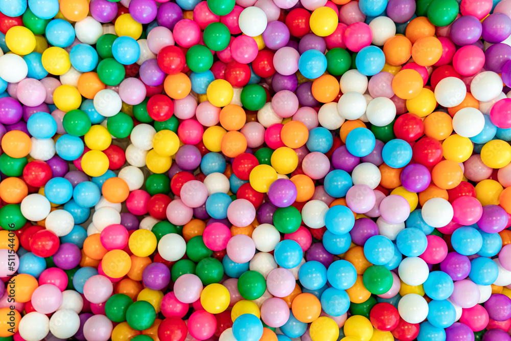 various colored plastic balls background various colored plastic balls background