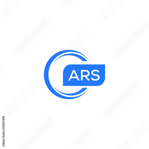 ARS letter design for logo and icon.ARS typography for technology, business and real estate brand.ARS monogram logo.vector illustration. photo