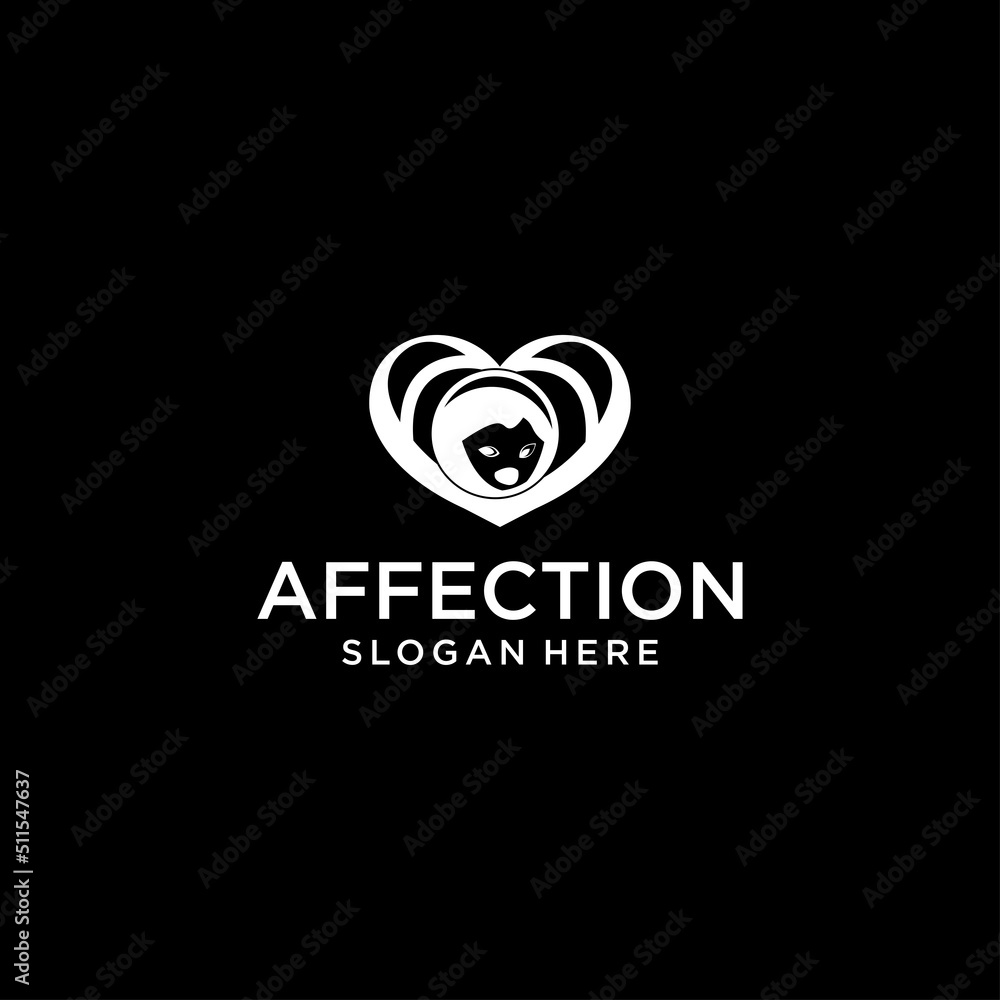 Fototapeta premium Affection logo icon design vector 