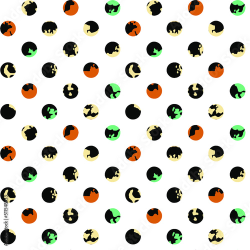 Fototapeta Naklejka Na Ścianę i Meble -  a pattern suitable for a textile consisting of polka dots