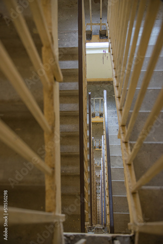 staircase of a multi-storey building