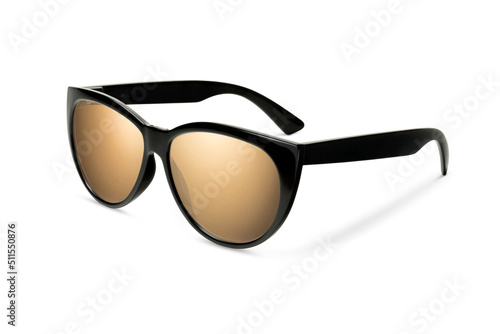 Sunglass | Beach Bronze color stylish sunglasses isolated on white background