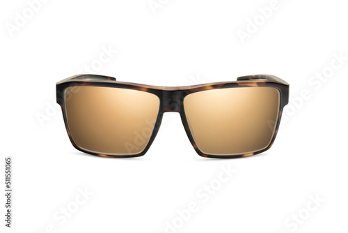 Sunglass | Beach Bronze color stylish sunglasses isolated on white background