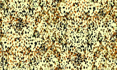 a metered pattern suitable for textiles consisting of wild animal skin