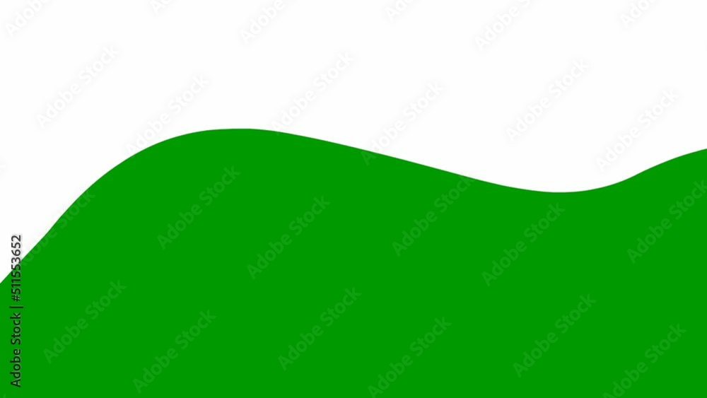 Animated green spot. background. Looped video. Decorative wave gradually changes shape. Flat vector illustration isolated on a white background. Animated green spot. background. Looped video. Decorative wave gradually changes shape. Flat vector illustration isolated on a white background.
