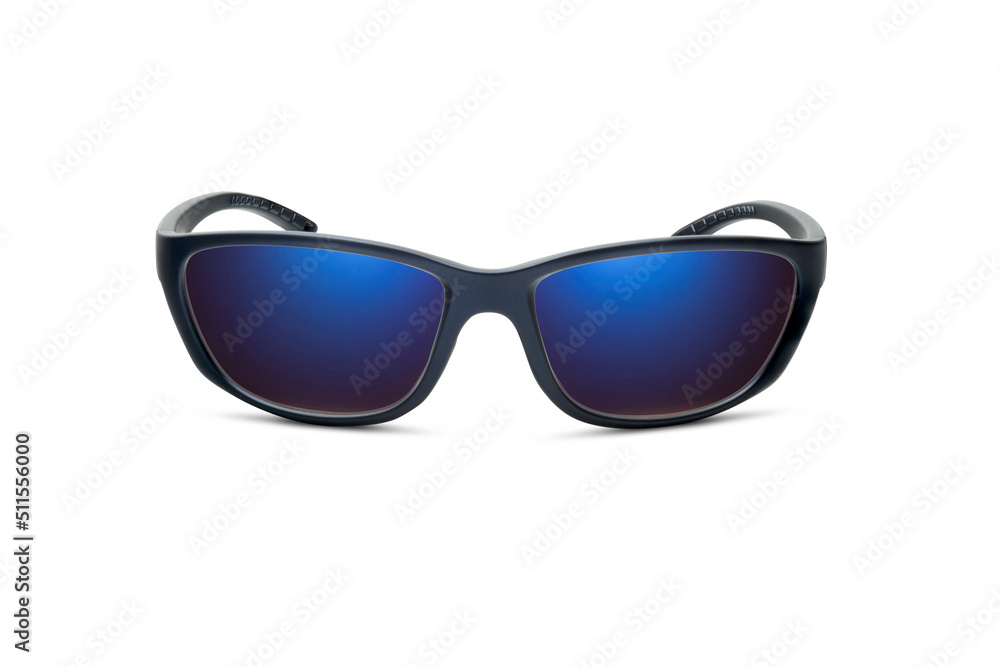 Sunglass | Blue Indigo color stylish sunglasses isolated on white background