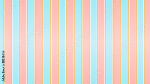 Geometric Vertical Stripes Pink Gold and Blue Background Wallpaper