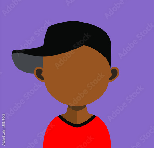 Abstract Boy Avtar Character.In fiction, a character is a person or other being in a narrative vector illustration. many uses for advertising, book page, paintings, printing, mobile wallpaper, mobile.