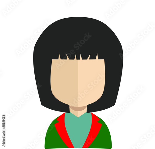 Abstract Boy Avtar Character.In fiction, a character is a person or other being in a narrative vector illustration. many uses for advertising, book page, paintings, printing, mobile wallpaper, mobile.