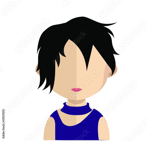 Abstract Boy Avtar Character.In fiction, a character is a person or other being in a narrative vector illustration. many uses for advertising, book page, paintings, printing, mobile wallpaper, mobile.