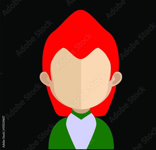 Abstract Boy Avtar Character.In fiction, a character is a person or other being in a narrative vector illustration. many uses for advertising, book page, paintings, printing, mobile wallpaper, mobile.