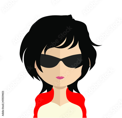 Abstract Boy Avtar Character.In fiction, a character is a person or other being in a narrative vector illustration. many uses for advertising, book page, paintings, printing, mobile wallpaper, mobile.