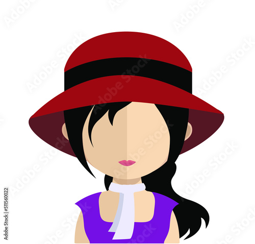 Abstract Boy Avtar Character.In fiction, a character is a person or other being in a narrative vector illustration. many uses for advertising, book page, paintings, printing, mobile wallpaper, mobile.