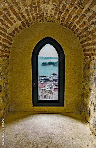 View of Istanbul from the window of the Galata Tower High quality Photo