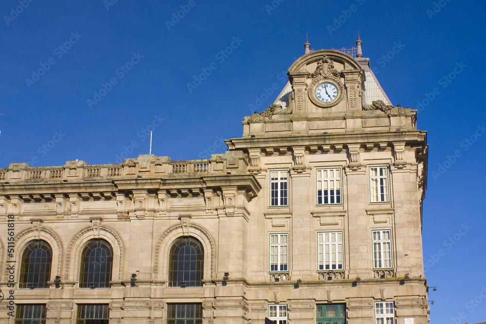 Building of of Sao Bento railway station in Porto