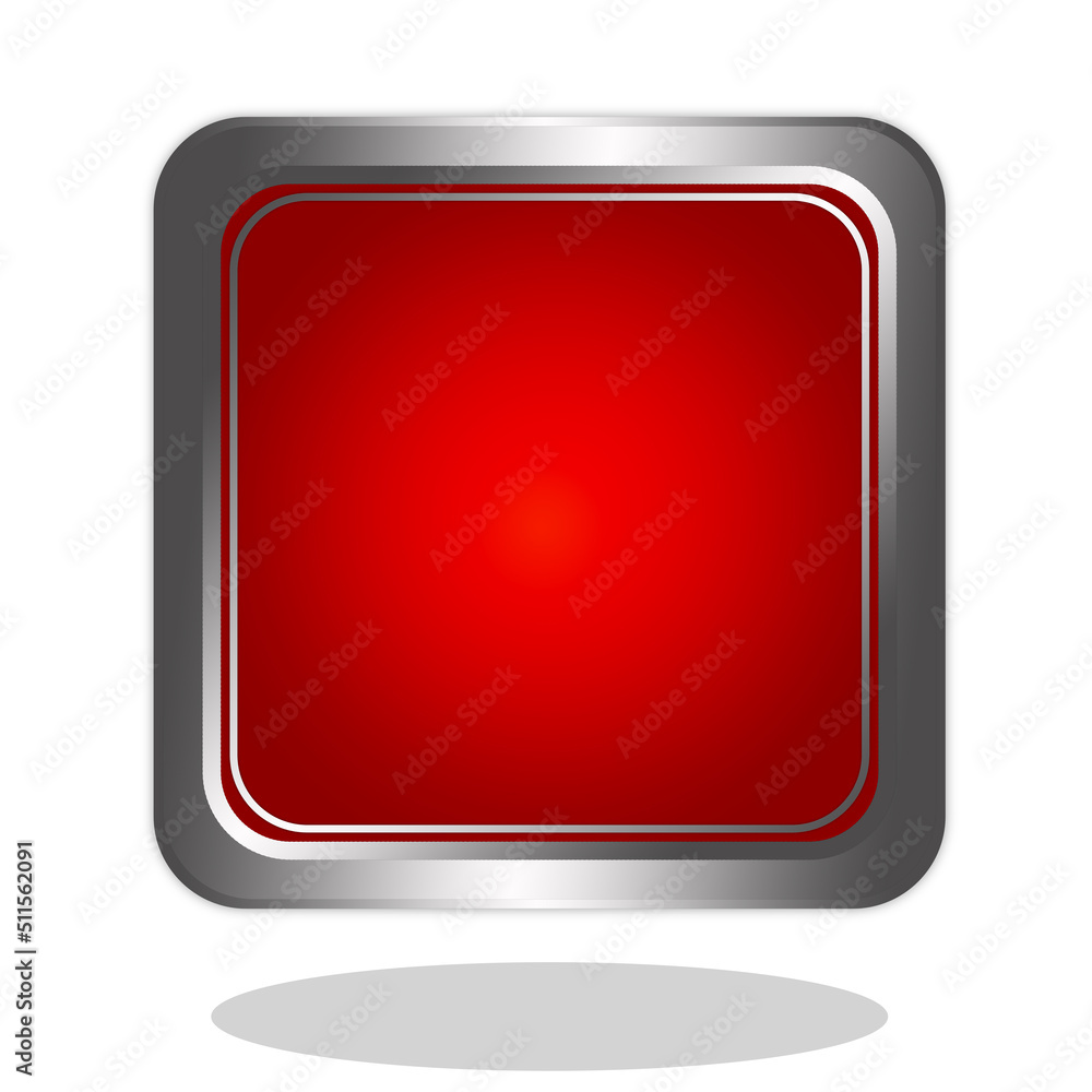 Red button ilustrator image, luxury, sliver. Red button ilustrator image, luxury, sliver.