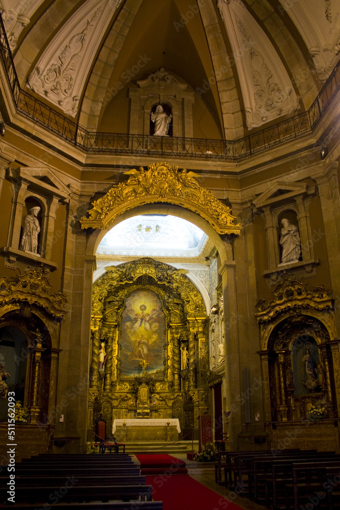 Interior of  Church of Saint Ildefonso in Porto