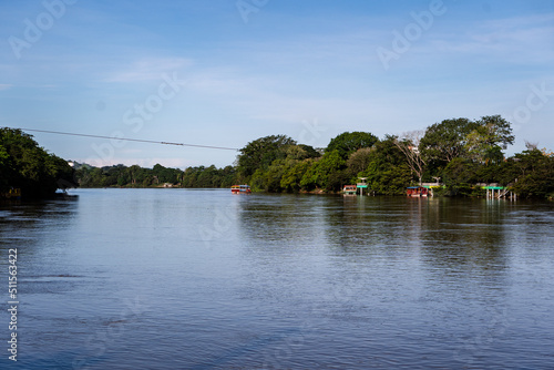 aerial view of the Sinu river in the city of Monteria_Colombia photo