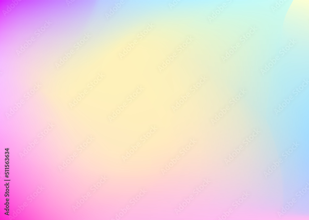 Abstract blurred gradient background. Creative modern concept, vector illustration. Holographic spectrum for the cover.