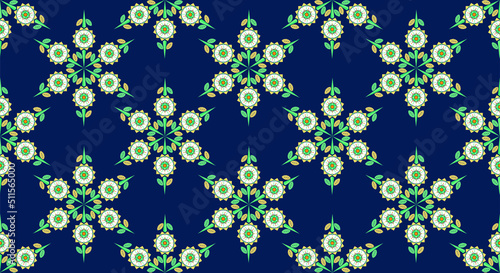 flower background forming ice crystal pattern