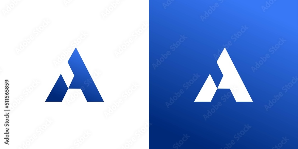 Modern and sophisticated letter A initial logo design Modern and sophisticated letter A initial logo design