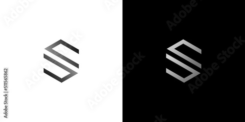 Modern and sophisticated letter S initial logo design photo