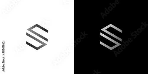 Modern and sophisticated letter S initial logo design