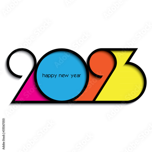 2023 new year creative design. Cover of card for 2023 Design for your greetings card, invitation, calendar, brochure, banner, albom