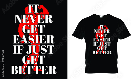Gym t shirt. Vector typography gym t shirt design for fitness lovers...