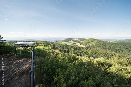 landscape in switzerland, view from the (Wasserflue), a 866 m above sea level. mountain in the canton of Aarau. 