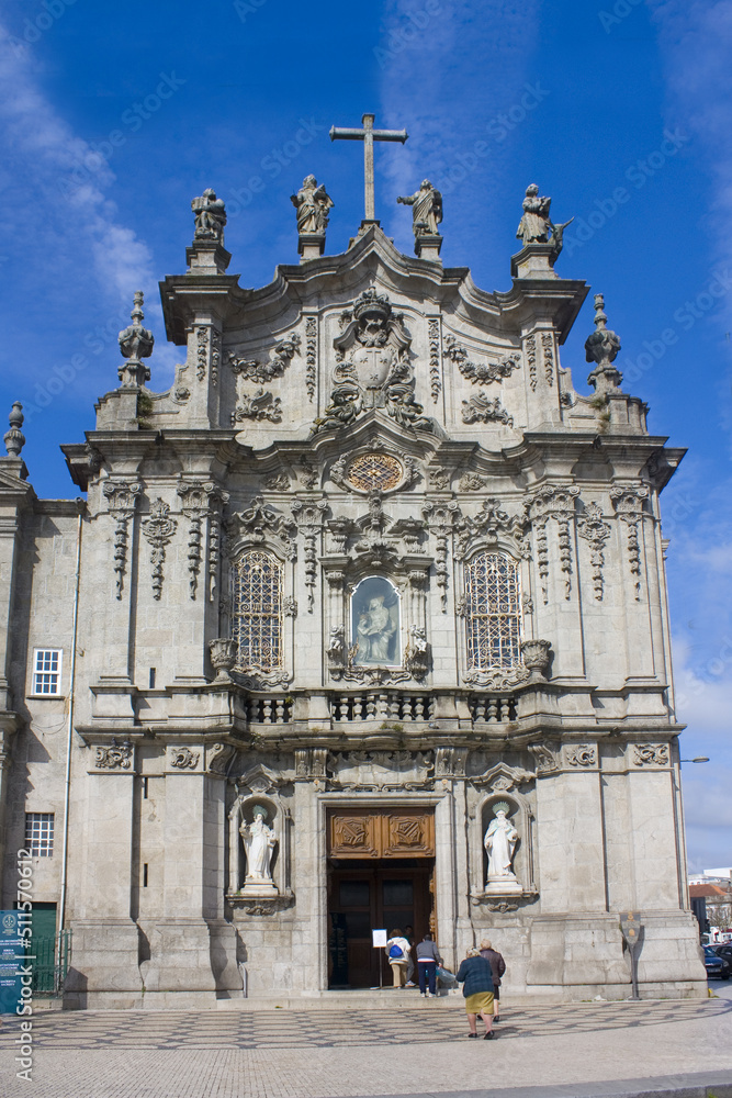 Carmo Church (Igreja do Carmo) with beautiful azulejos in Porto