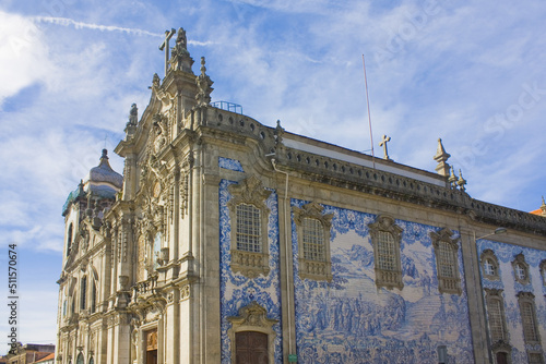 Carmo Church (Igreja do Carmo) with beautiful azulejos in Porto, Portugal photo